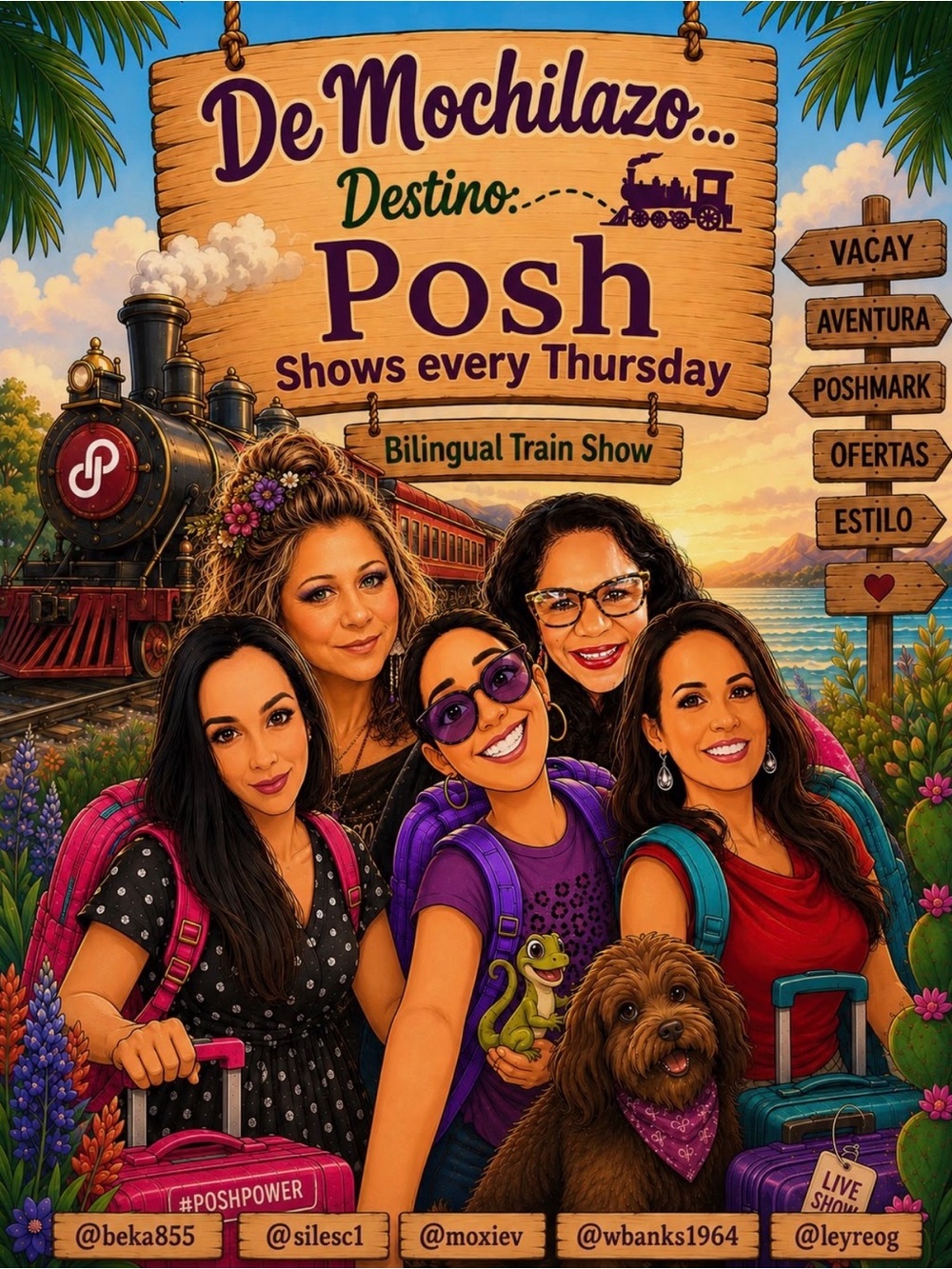 De Mochilazo Destino Posh Share Show - Bilingual